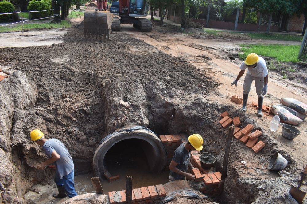 Construyen el ducto «Santa Librada», que mitigará anegamientos en barrios del este de la ciudad