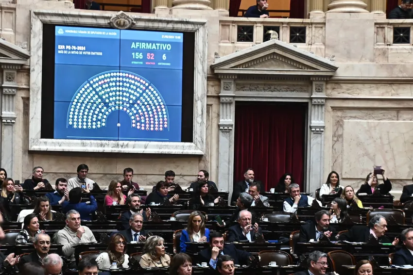 Duro golpe para el Gobierno: en Diputados, la oposición rechazó el DNU de fondos para la SIDE